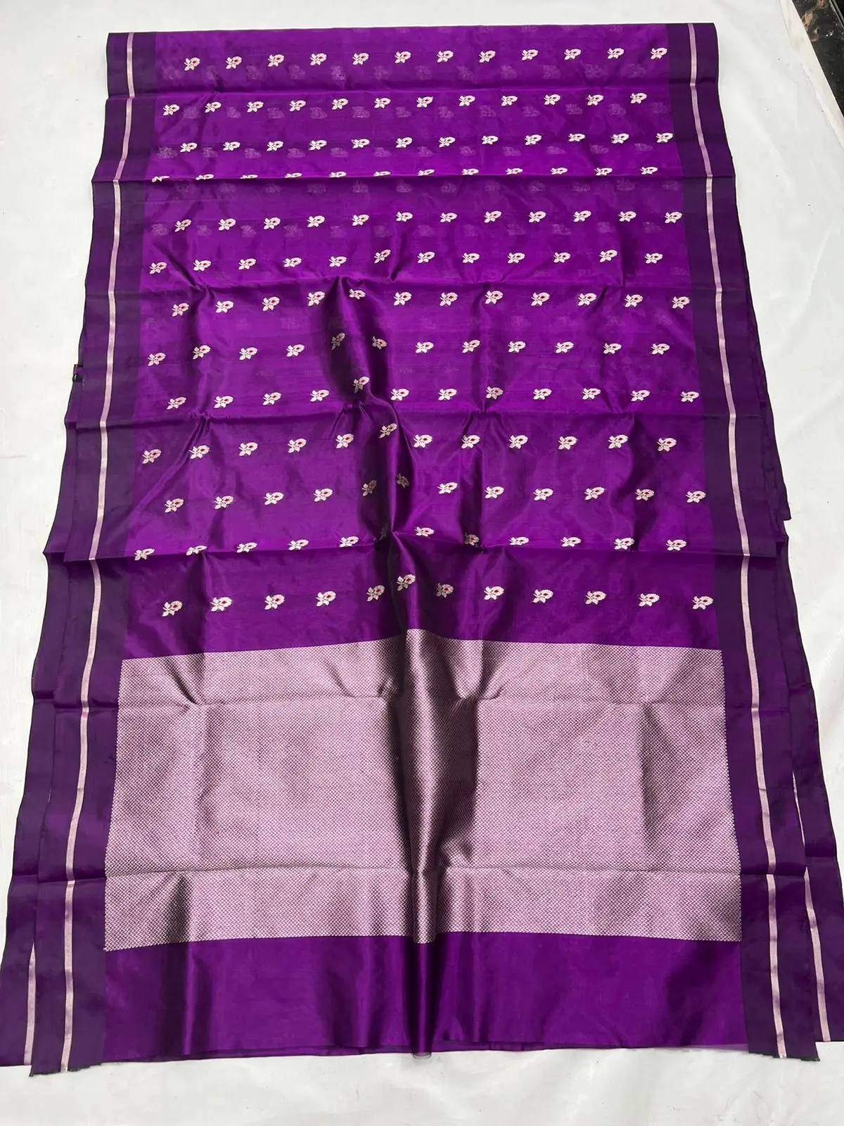 Amethyst Purple Pattu Silk Saree