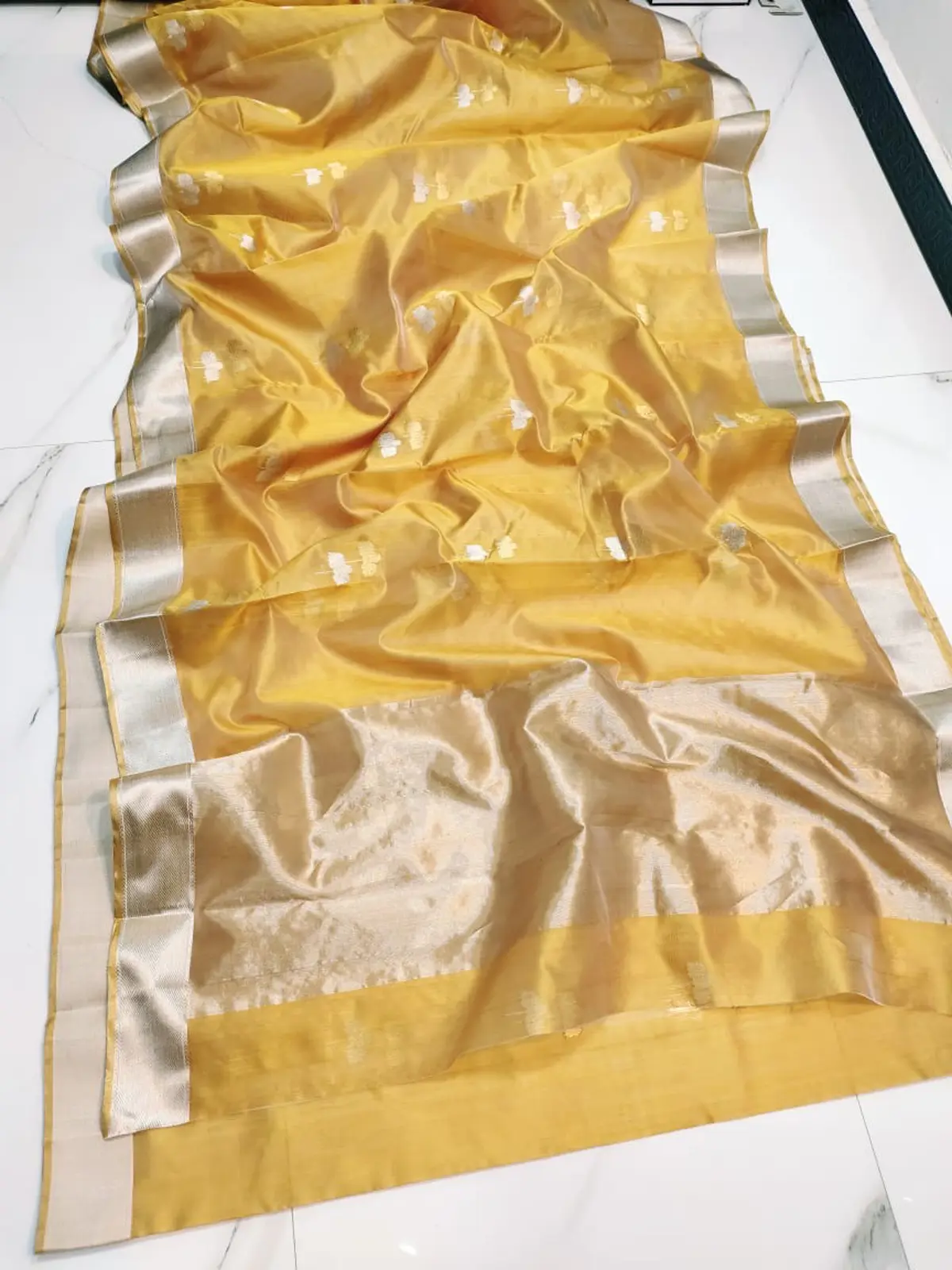 Golden Yellow Pattu Silk Saree